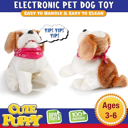 Miniatura 5 de Perro saltarín Cute Little Puppy marometas paseos se sienta da ladridos