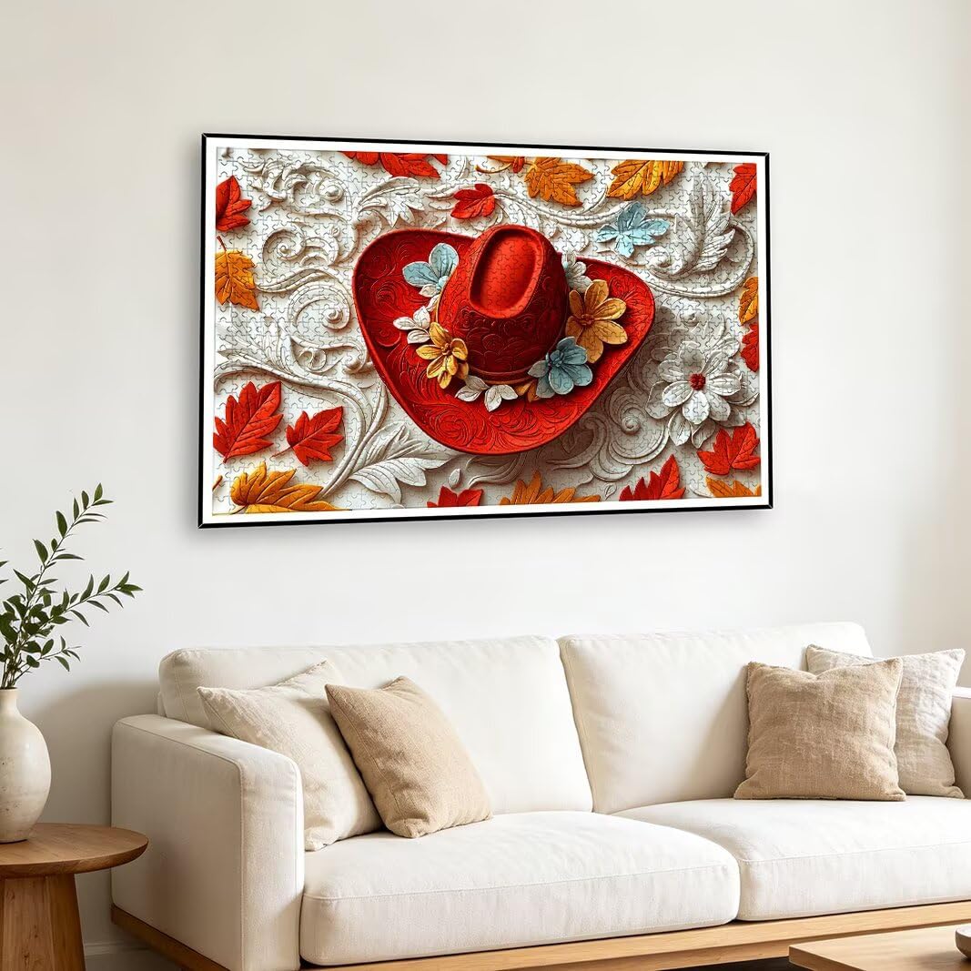 Puzzle 2000 Pièces Adultes, Puzzle 2000 Pieces Chapeau, Cadeau Femme -2142