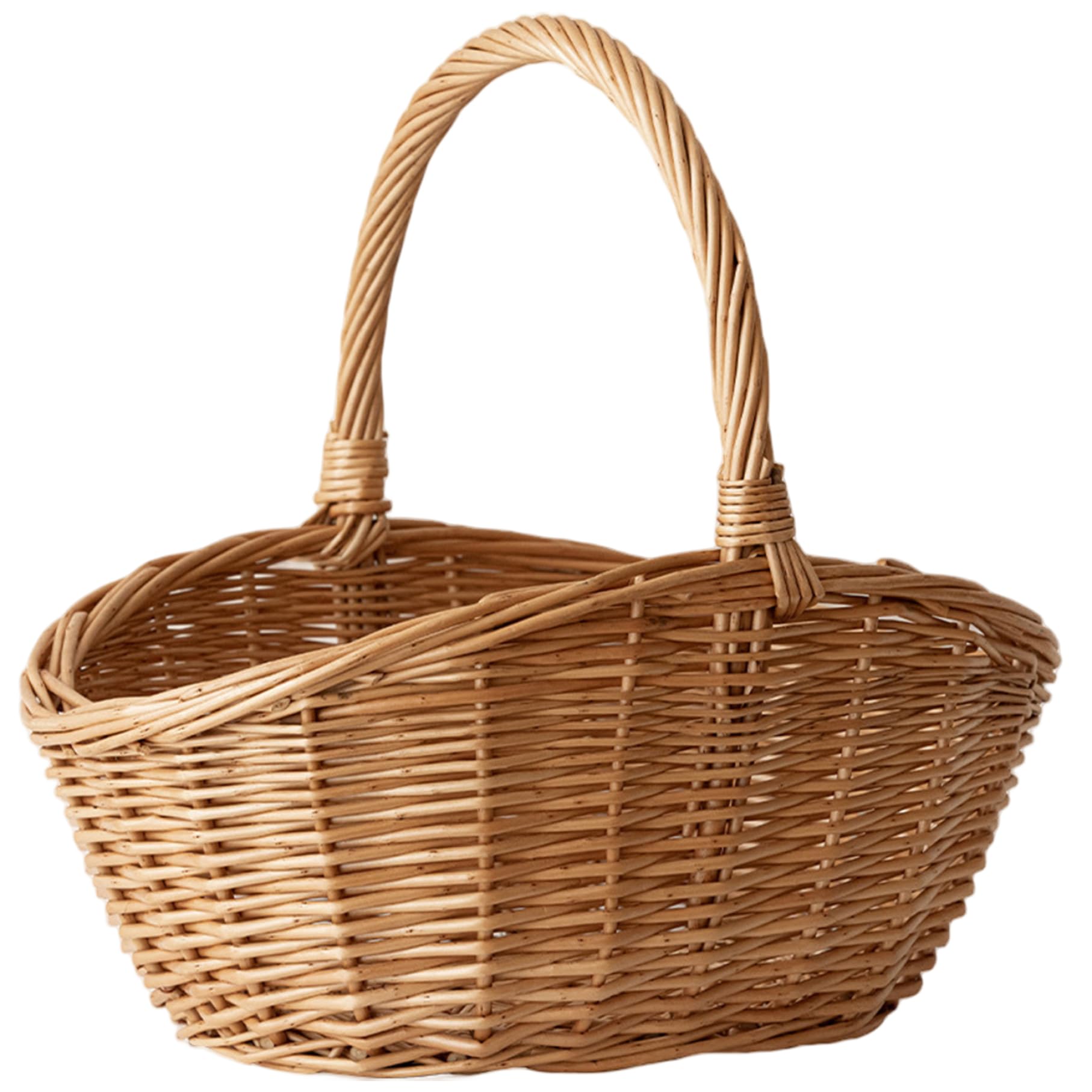 Panier de pique-nique en osier rigide pour transporter vos fruits sans les écraser