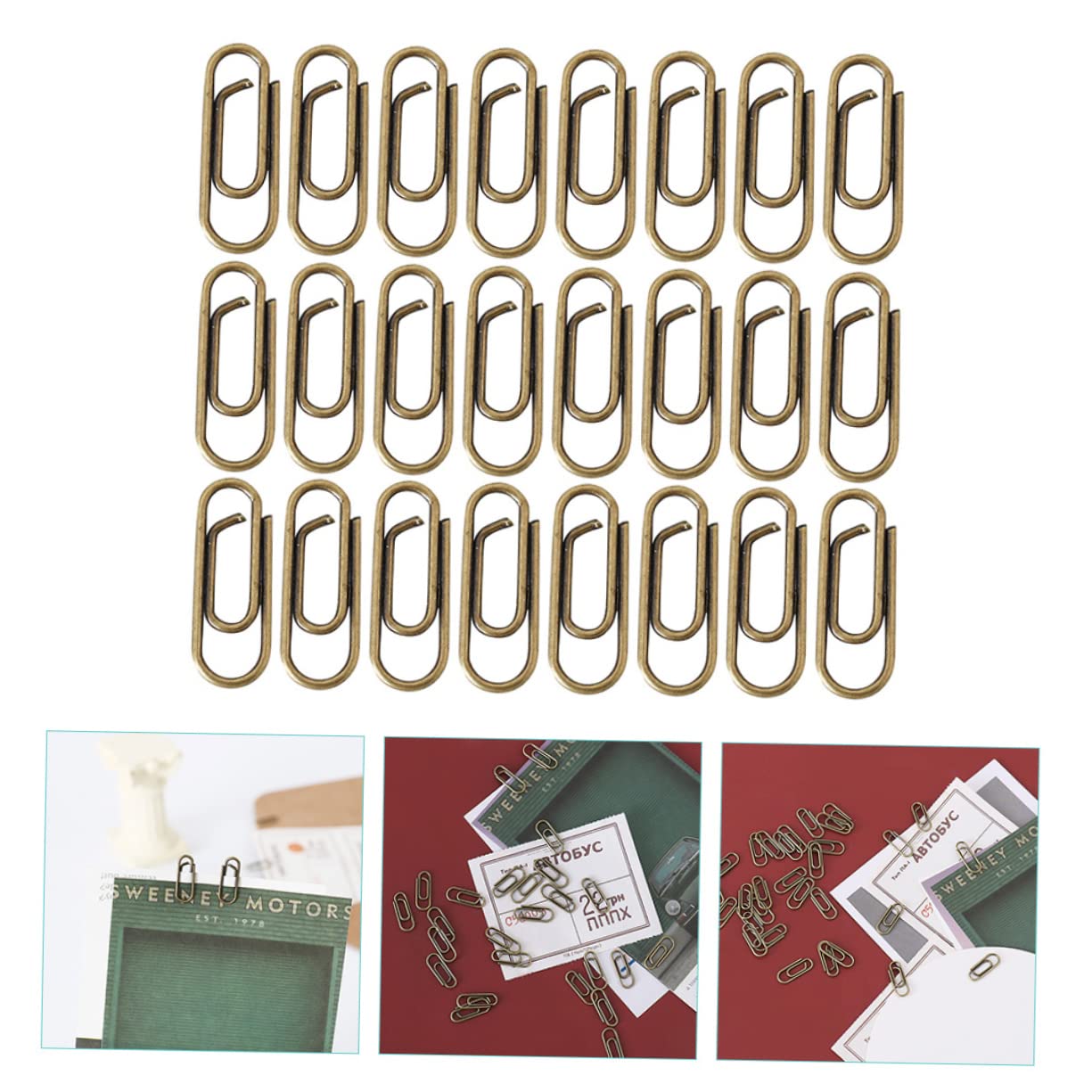 Baluue 500stücke Metall Büroklammern Paper Clips Aus Hochwertigem Metall Rostfrei Und Langlebig Für Schule Und Bürobedarf Kreative Büroorganisation