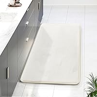 Vista 65 de Clara Clark - Tapete para baño, de espuma viscoelástica, terciopelo y felpa ultra suave, antideslizante, lavable a máquina y de secado rápido, de 17