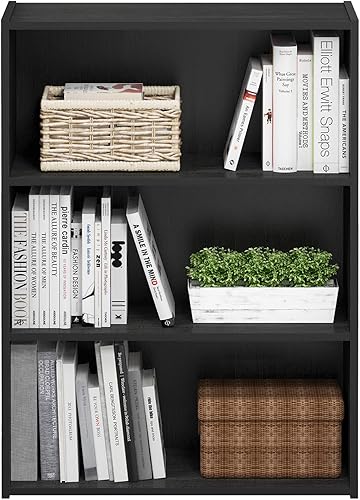 Miniatura 4 de Furinno Pasir - Estantería abierta de 3 niveles color café americano Pino ámbar., Americano, Blackwood, Marrón, Cinnamon Cherry, Nuez Columbia,