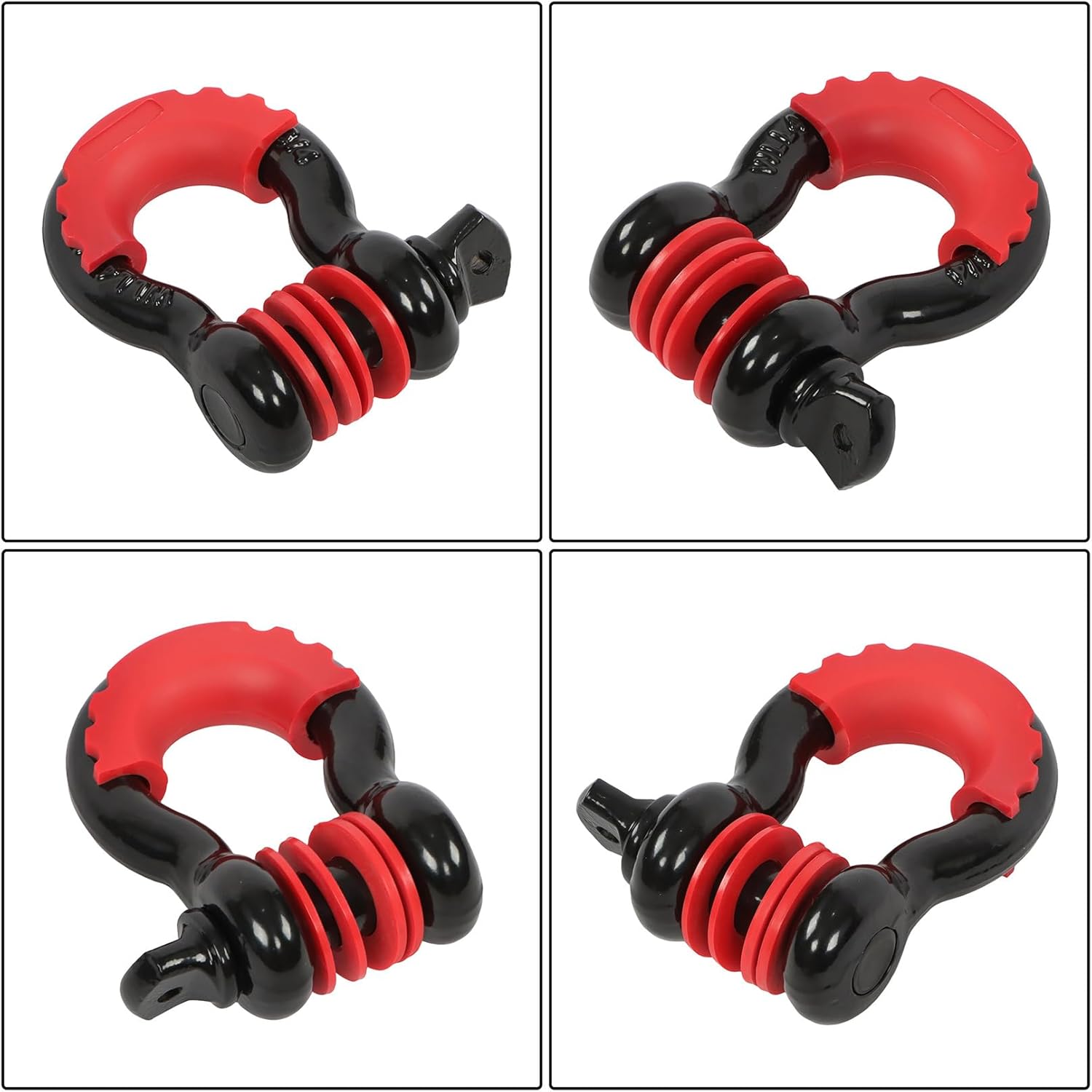 3" x 20' Recovery Tow Strap Kit Tow Rope for Car Truck SUV ATV with 2Pcs 3/4" Anti-Theft D-Ring Shackles and Storage Bag MBS 31500LBS