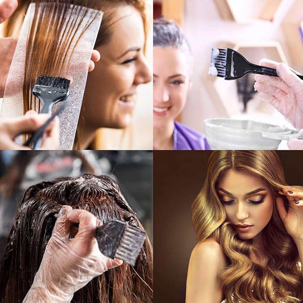 GITGRNTH Professional Hair Dye Coloring Kit – 7-Piece Hair Coloring Brush and Bowl    Set with Mixing Bowl   , Applicator Brushes, Dual-Sided Combs – Perfect for Hair Dye, Balayage, Bleaching & Highlights – Salon & Home Use - Image 7 thumbnail
