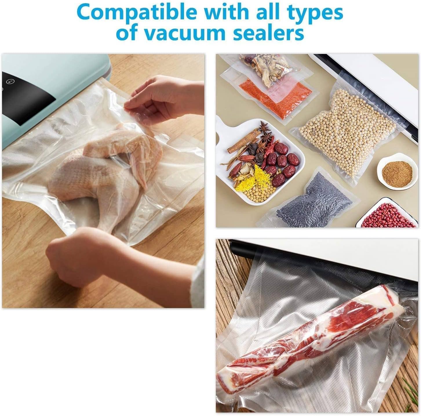Vacuum Sealer Storage Bags Rolls Food Saver, Seal a Meal BPA Free 25cmx15meter