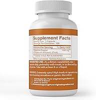 Vista 4 de Pure Original Ingredients Pimienta de Cayena, (100 cápsulas) siempre pura, sin aditivos ni rellenos, verificado por laboratorio