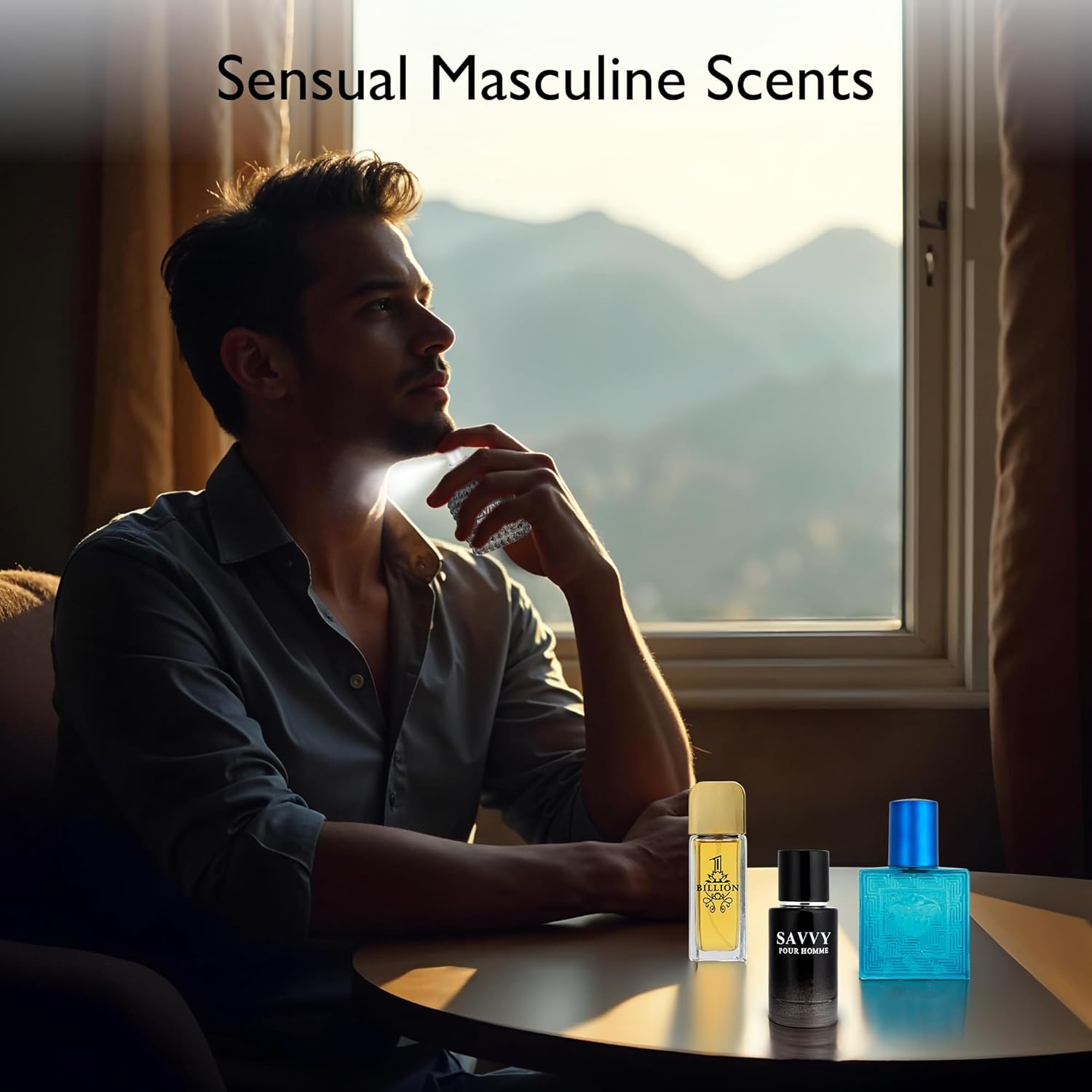 Signature Scent 4-Piece Mini Fragrance Set for Men Includes Savvy/1 Billion/Verse/Valentine Collection of Woody, Spicy, Citrus & Aromatic Fragrance Non-Irritating Ingredient Each One in 30ml Bottle - Image 5