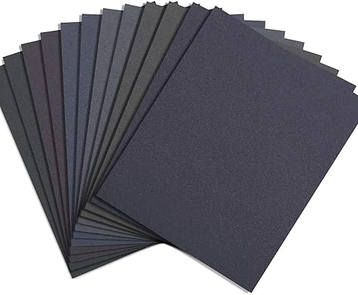 Sandcastle Wet & Dry Waterproof Sanding Paper | 15 Pcs Pack | 9x11Inch | (320-Grit)