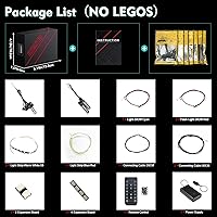 Vista 7 de VONADO Luz compatible con Lego Hogwarts Castle and Grounds 76419, versión musical, juego de iluminación creativa, accesorios compatibles con Lego