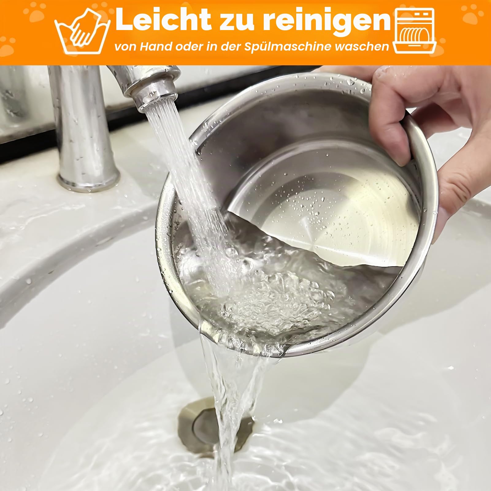 Beheizter Katzennapf im Winter, beheizter Futternapf für den Außenbereich mit doppeltem Edelstahlnapf, 652 ml, beheizter Wasser-Futternapf für Katze, Haustier, thermischer Futternapf bietet