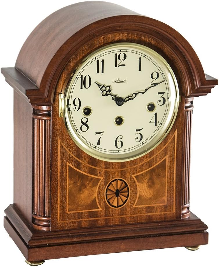 Qwirly Store: CLEARBROOK Mechanical Mantel Clock by Hermle #22877070340, Mahagony