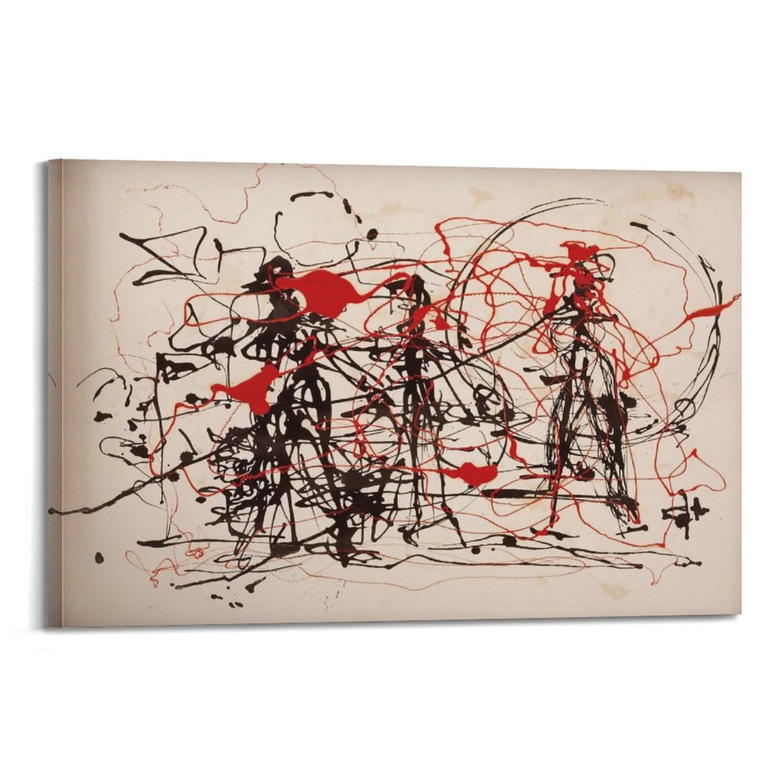 xiaoxiaoshen Jackson Pollock Abstract Expressionist1 Canvas Poster Wall Art Prints Room Aesthetic Murals Bedroom And Living Decorations 24x36inch(60x90cm)