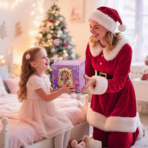 Miniatura 5 de HOLYFUN Kit de fabricación de pulseras con caja de cuentas, kit de suministros para hacer cuentas para niñas, juego de manualidades para niños,