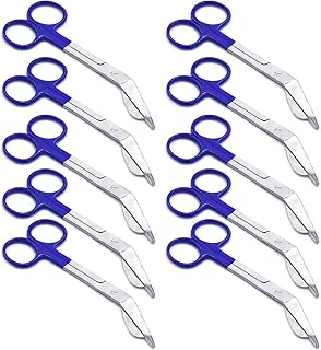 AAProTools 10 Bandage Scissor Blue Color Handle Paramedic EMS Nurses Medic Uniform Supply