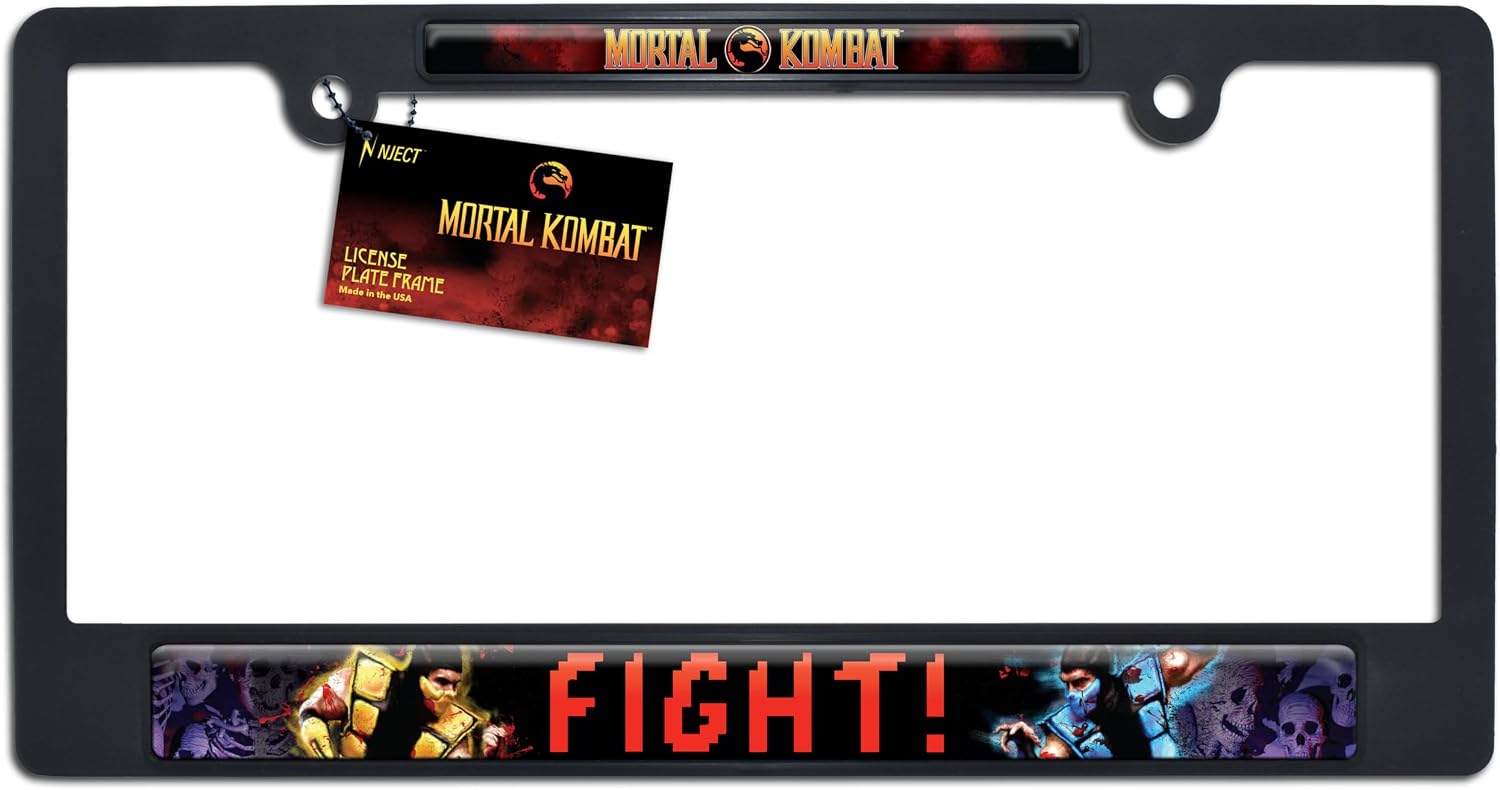 Mortal Kombat Fight License Plate Frame Black image 5