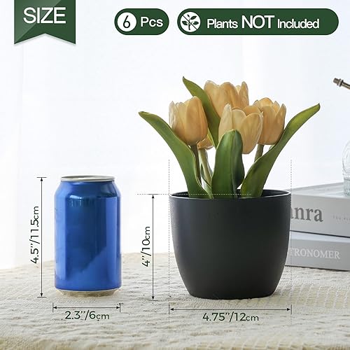 Miniatura 2 de T4U - Macetero de plástico con autorregado, macetero moderno y decorativo para todas las plantas de la casa, flores, hierbas, violetas, suculentas