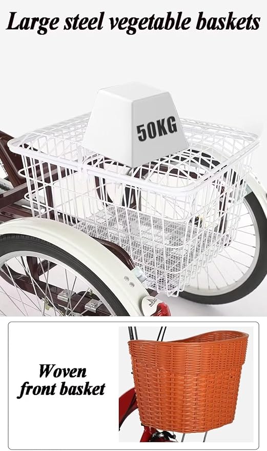 Triciclo Cruiser Plegable con Canasta Acero 16 pulgadas miniatura 7