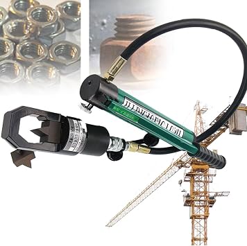 Hydraulic Nut Splitter, Split Type Hydraulic Nut Cutter, Nut Cutter Breaker with Hand Pump and Small Blade, Nut Breaker for Construction Site and Shipbuilding,FYP-24