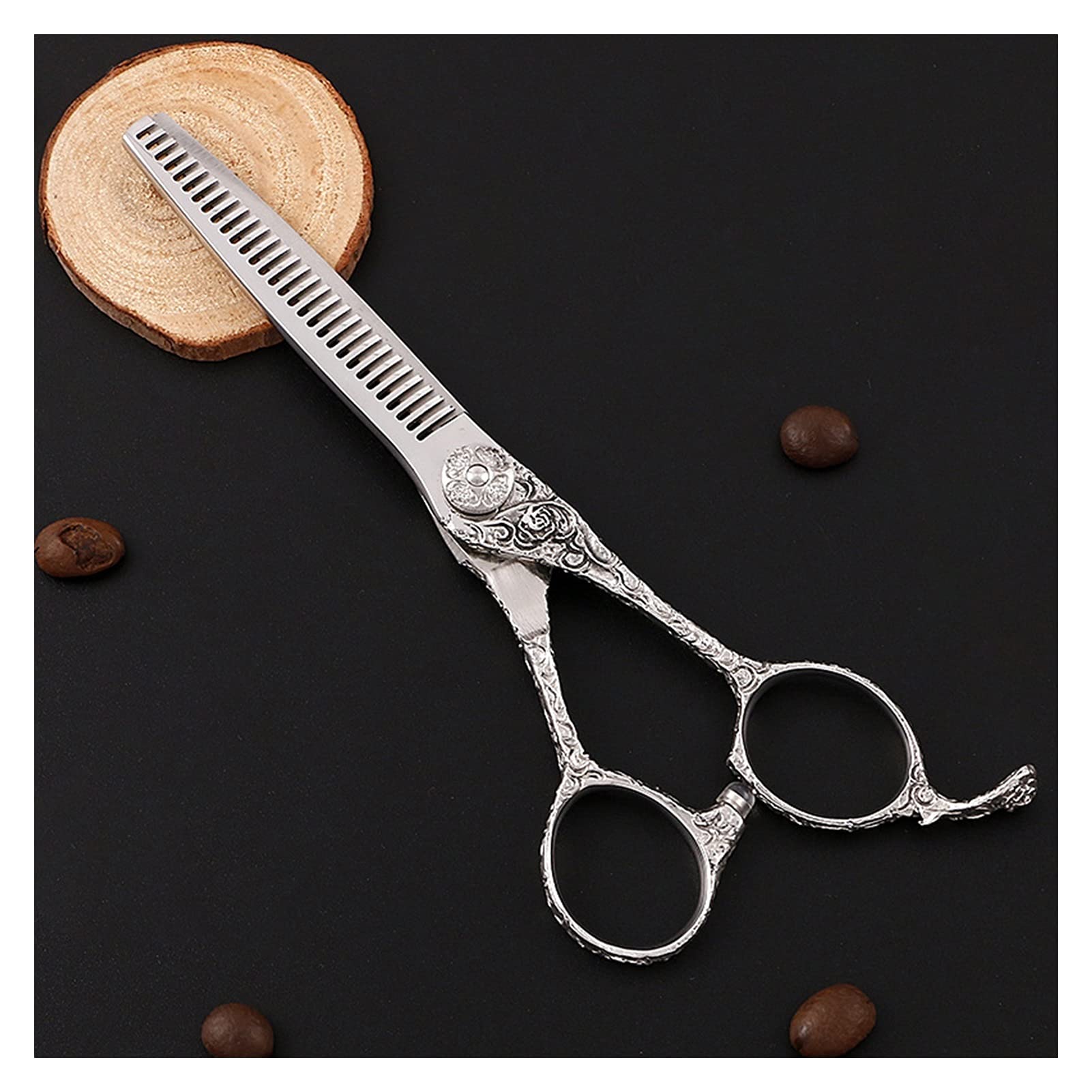 Hair Salon Scissors, Barber Scissors, Flat Scissors, Tooth Scissors, for Barbers Hair Cutting Shears (Size : Flat Shears) (A Tooth Shears)