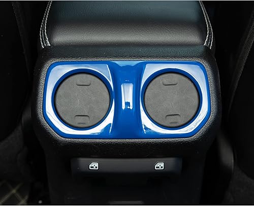 Vista 25 de Cubierta de ventilación trasera de aire acondicionado, accesorios interiores de fibra de carbono para Jeep Wrangler JL Gladiator JT Sahara