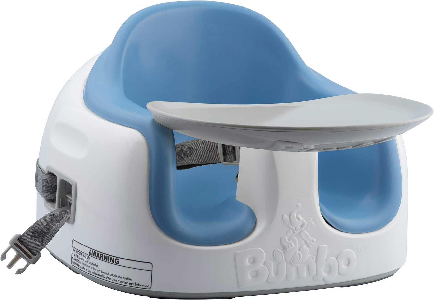 Baby Infant Toddler Soft Foam Multi Seat with Removable Tray and Safety Buckle Straps for Kids 6 to 36 Months, Powder Blue