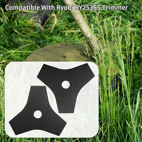 Miniatura 4 de AC04105 - Juego de 2 cuchillas de repuesto de acero reversible de 8 pulgadas para corte de cepillo Tri-Arc compatibles con Ryobi para Mdoels