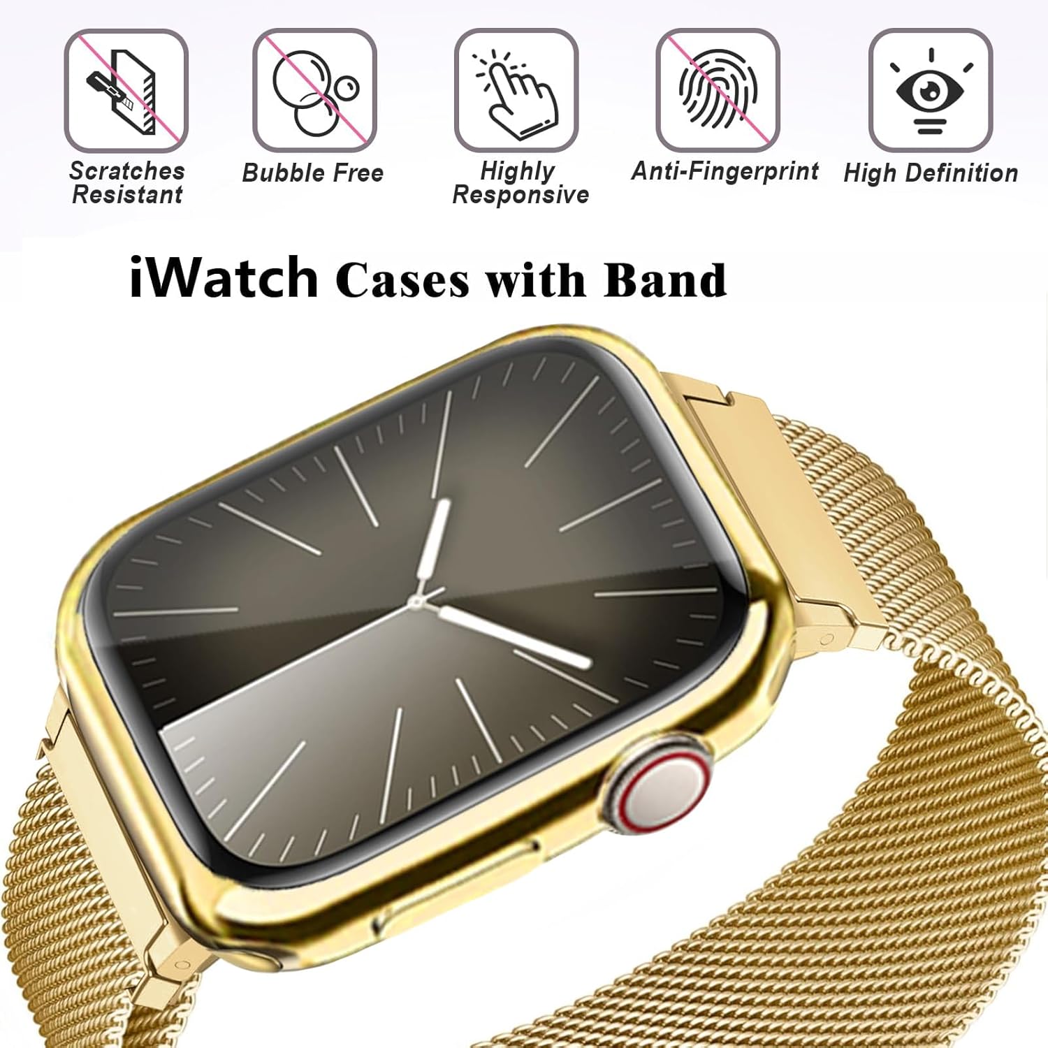 Magnetic Band and Case for Apple Watch Band 40mm 41mm 38mm 44mm 45mm 46mm 42mm Wome... - Image 4
