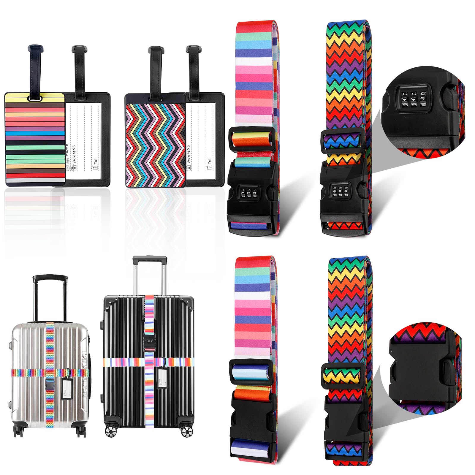 Avion Noir - Étiquettes à Bagages En PVC Antivol, étiquettes De Nom De Avion Noir - Étiquettes à Bagages En PVC Antivol, étiquettes De Nom De