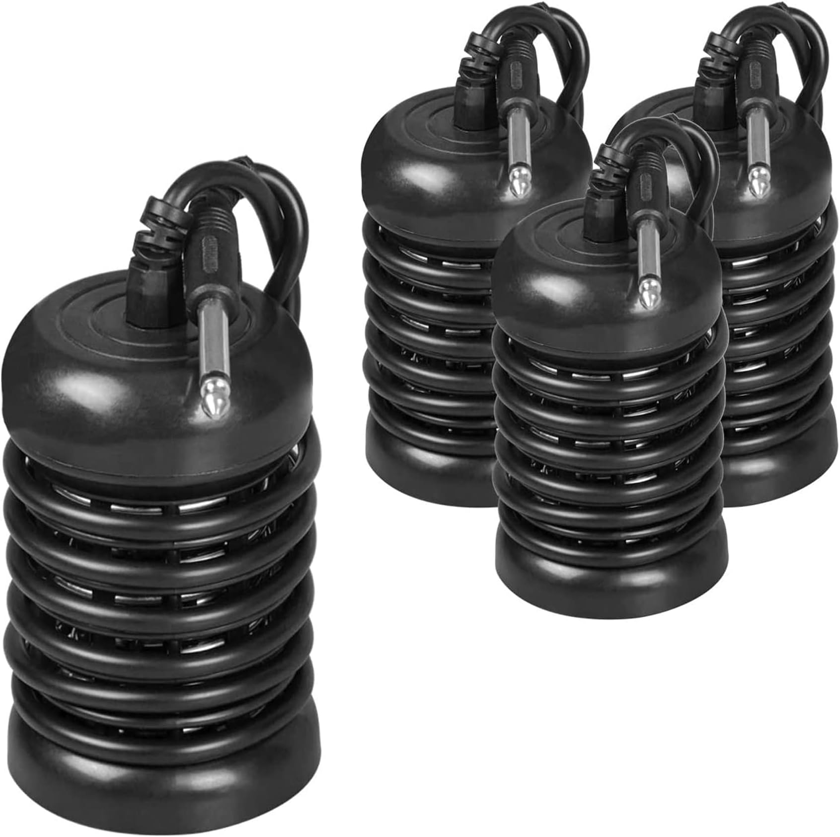 Generies Ionic Detox Foot Bath Arrays, 4 Pack, Black, Compatible with Most Machines, Double Row Coils, Easy to Clean