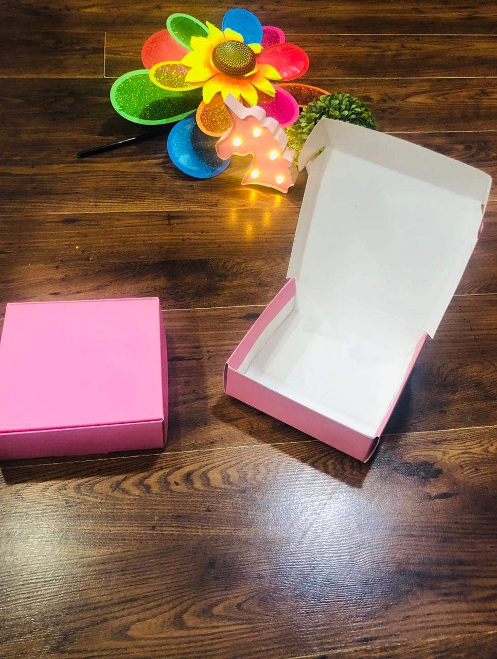 The Mood Twisters (6.25"X6.25"X2") 400 GSM Foldable Empty Gift Boxes for Presents large paper box for gift packing Brownies Chocolates Sweets Cookies Cakescicles Popscicles Laddoo Snacks Storage box Weddings Birthdays -Light Pink (Pack of 50 Boxes) (B08JYZ3GXH) Amazon Price History, Amazon Price Tracker