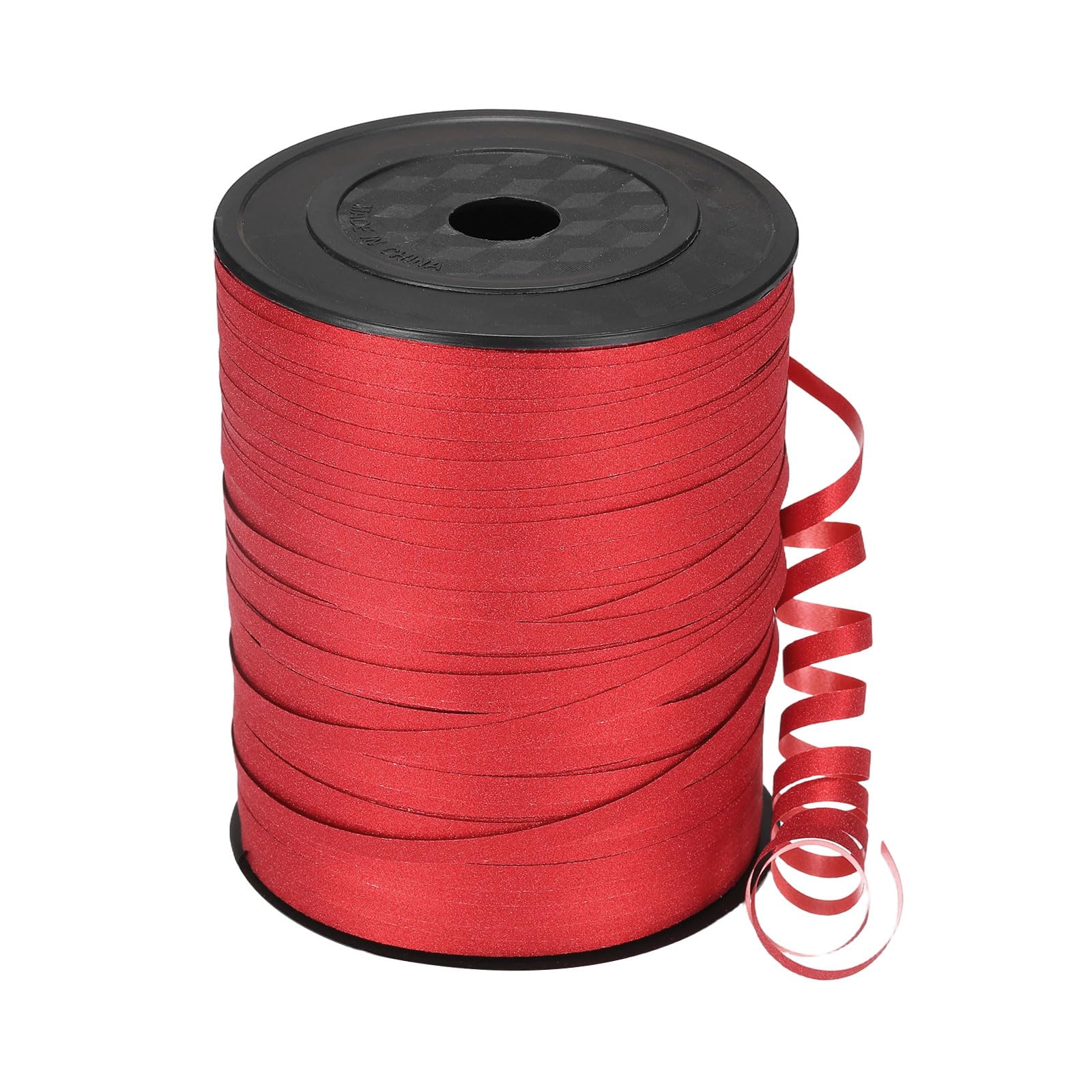 PATIKIL Glitter Curling Ribbon, (457m x 5mm, Red), Plastic Balloon String Ribbon Shiny Metallic Curly Ribbons Roll, Suit for - Crafts/Gift Wrapping/Wedding/Birthday/Party