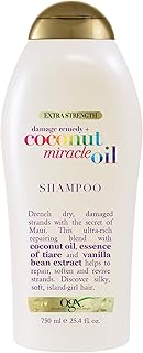 OGX Extra Strength Damage Remedy + Coconut Miracle Oil Shampoo for Dry, Frizzy or Coarse Hair, Hydrating & Flyaway Taming ...