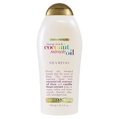 OGX Extra Strength Damage Remedy Coconut Miracle Oil Shampoo for Dry Frizzy or Coarse Hair Hydrating Flyaway Taming