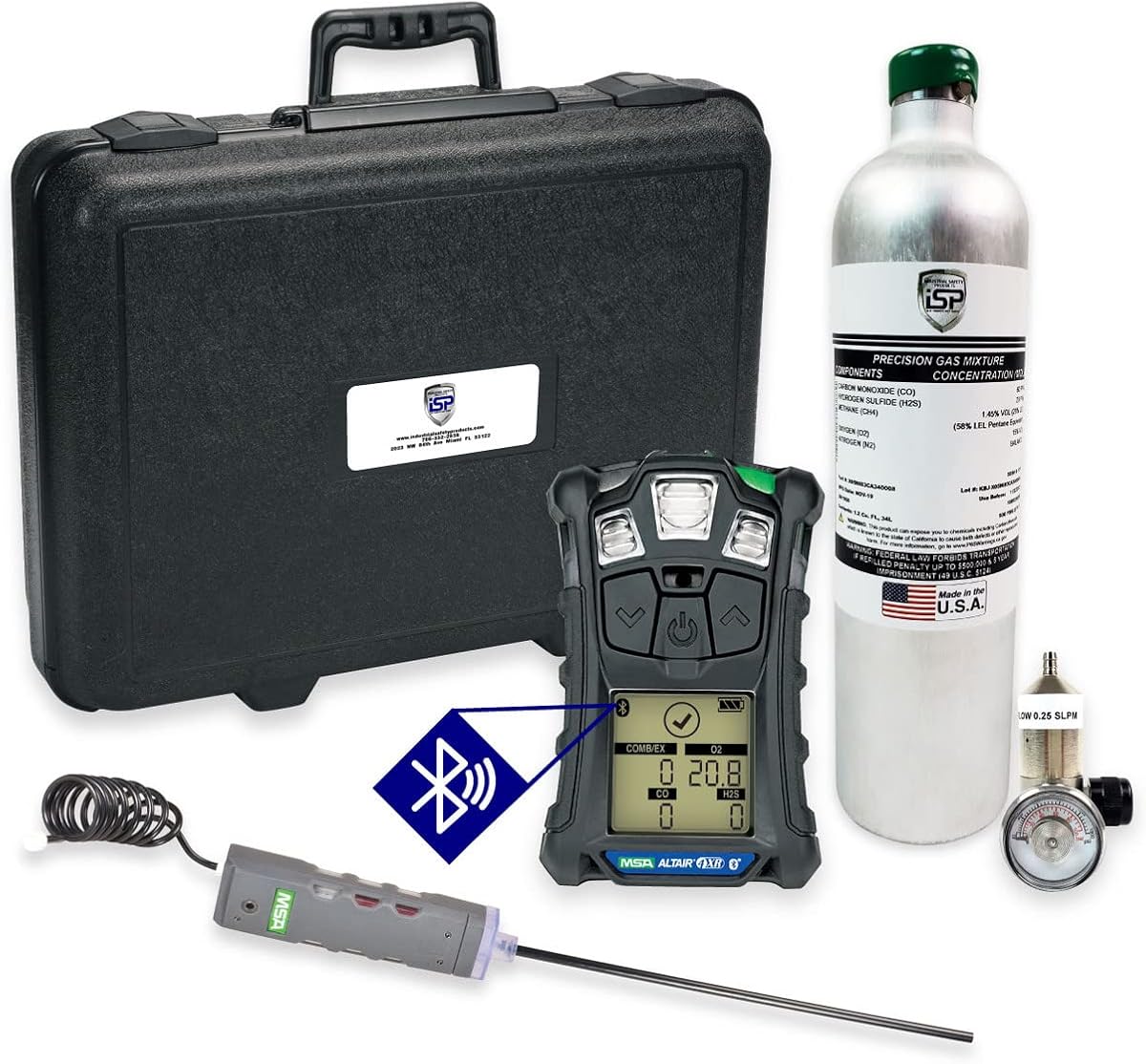 MSA 10110489 Altair 4X Multigas Detector & Calibration Kit + Pump Probe