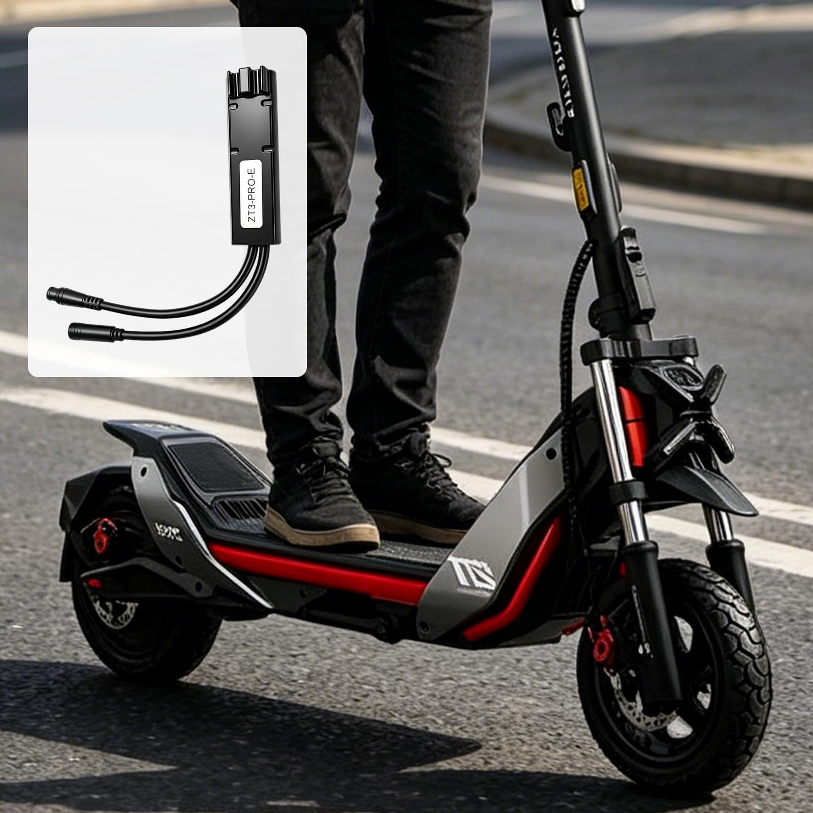 Cable de Liberación de Velocidad Supresión para Segway Ninebot ZT3 Pro/ProE del límite de velocidad a 40 km/h Cable de aumento de velocidad con botón Quick-Switch para una instalación sencilla