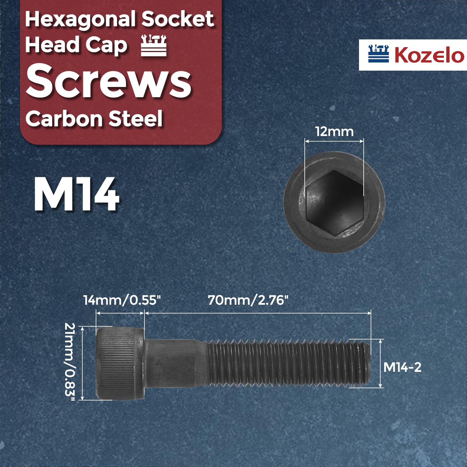 Kozelo 3pcs Socket Head Cap Screws - Image 2