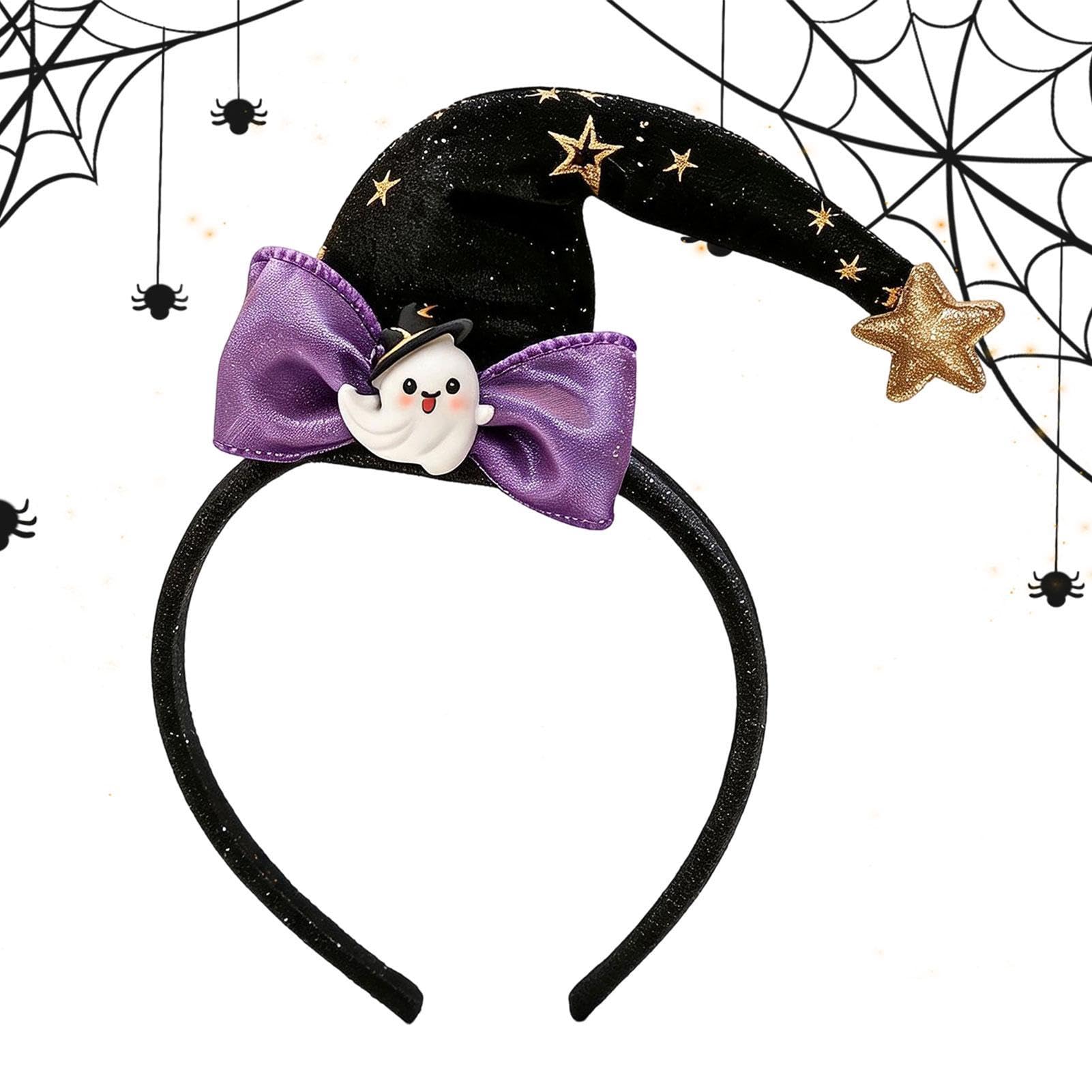 Mini-Haarreif, Hexenhut, Haar-Accessoires, Halloween, Geist | Festliche Haarbänder, Cosplay-Kostüm, für Frauen, Mädchen, Cosplay, Rolle, Ball, Kostüm, Maskerade