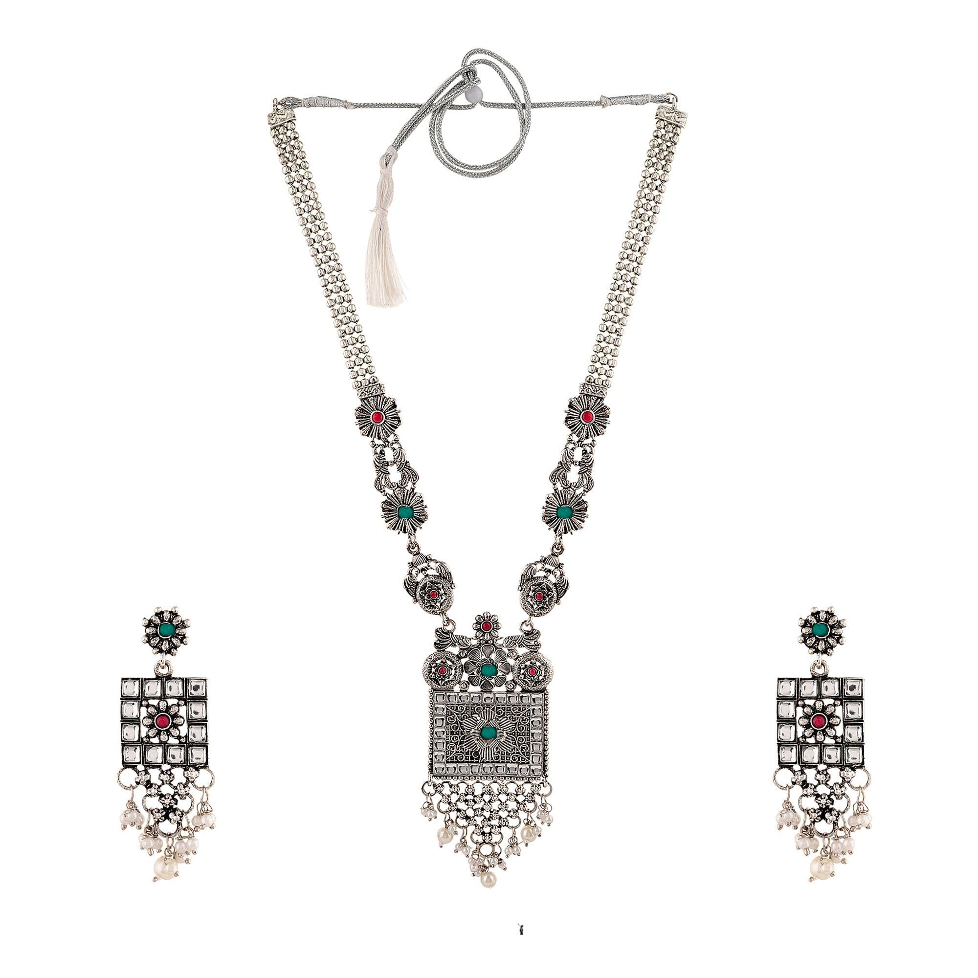 See full amazon price history chart for Mansiyaorange Necklace German Silver Oxidised Multi Color Kempu Stone Long Rani Haar For Women (Multi) Mansiyaorange Necklace German Silver Oxidised Multi Color Kempu Stone Long Rani Haar For Women (Multi) (B0D926DGQT) Amazon Price History, Amazon Price Tracker