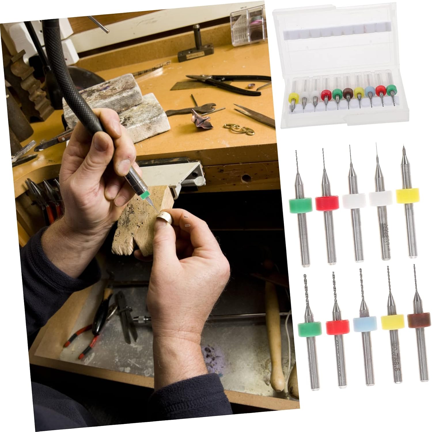 30Pcs Drill for Jewelry and Pcb Engraving Precision Small Drill Bits for Circuit Board and Jewelry Making