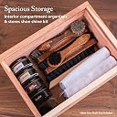 FootFitter Cedar Shoe Shine Valet - Storage Box for all your Shoe Care Supplies! gallery image