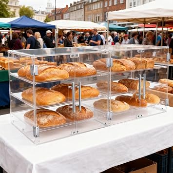 Bakery Display Case for Commercial Countertop 21 x 16.2 x 14.2