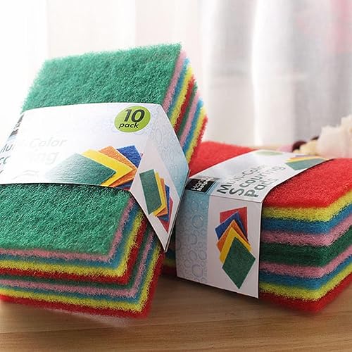 Miniatura 5 de Paño multifuncional para lavar platos de aceite de cocina, paño de limpieza de color, paño de esponja para lavar platos, 40 piezas en perlas de