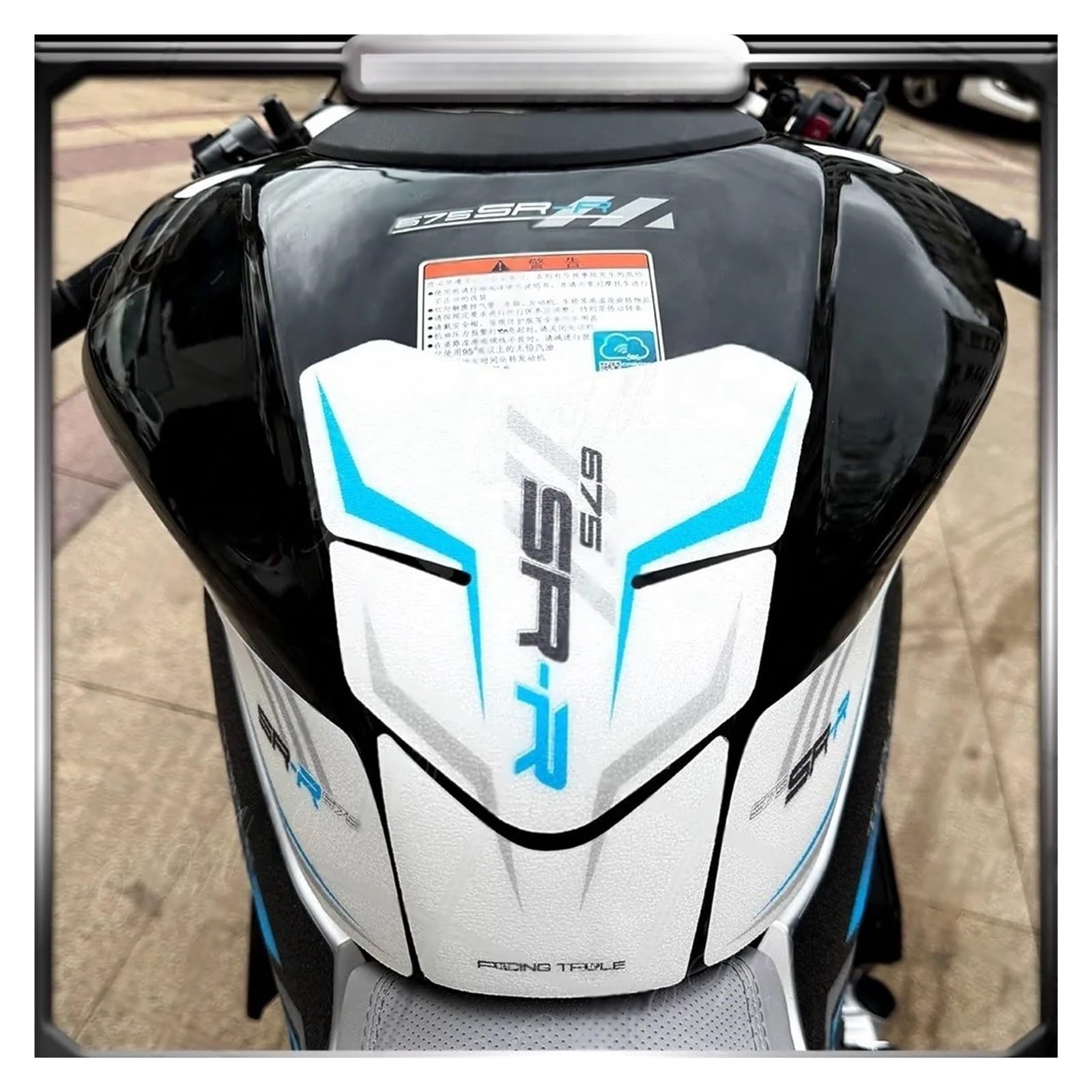 Motorrad Tankpad Für CF&MOTO 675srr 675 Sr-r 675 SR-R 675 SRR Motorrad Zubehör Aufkleber Kit Frosted Kraftstoff Tank Pad Tankdeckel Schutz Aufkleber