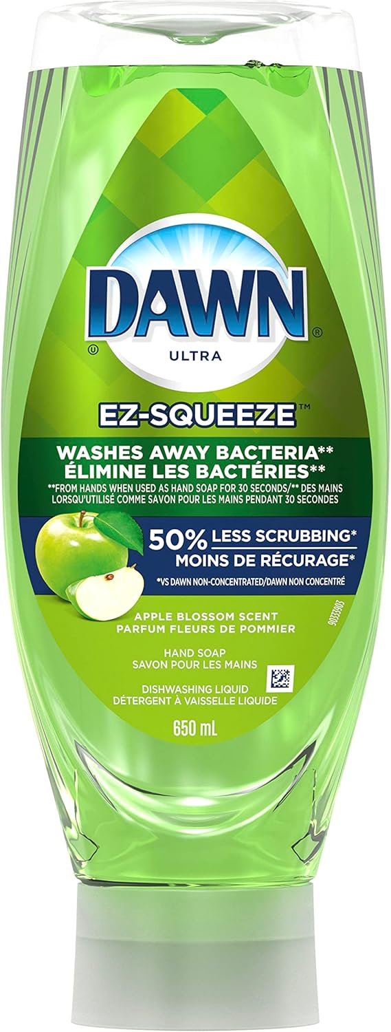 Dawn EZSqueeze Ultra Dish Soap, Washes Away Bacteria, Dishwashing