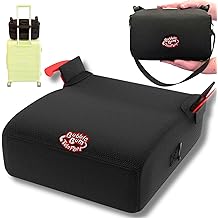 BubbleBum Teleport Backless Booster Car Seat, Kids Booster Seat for Car 40-100 lbs, Telescopic Portable Carseat, Ideal for Everyday Use and Foldable for Travel, 4 Year Old + Child/Toddler - Black