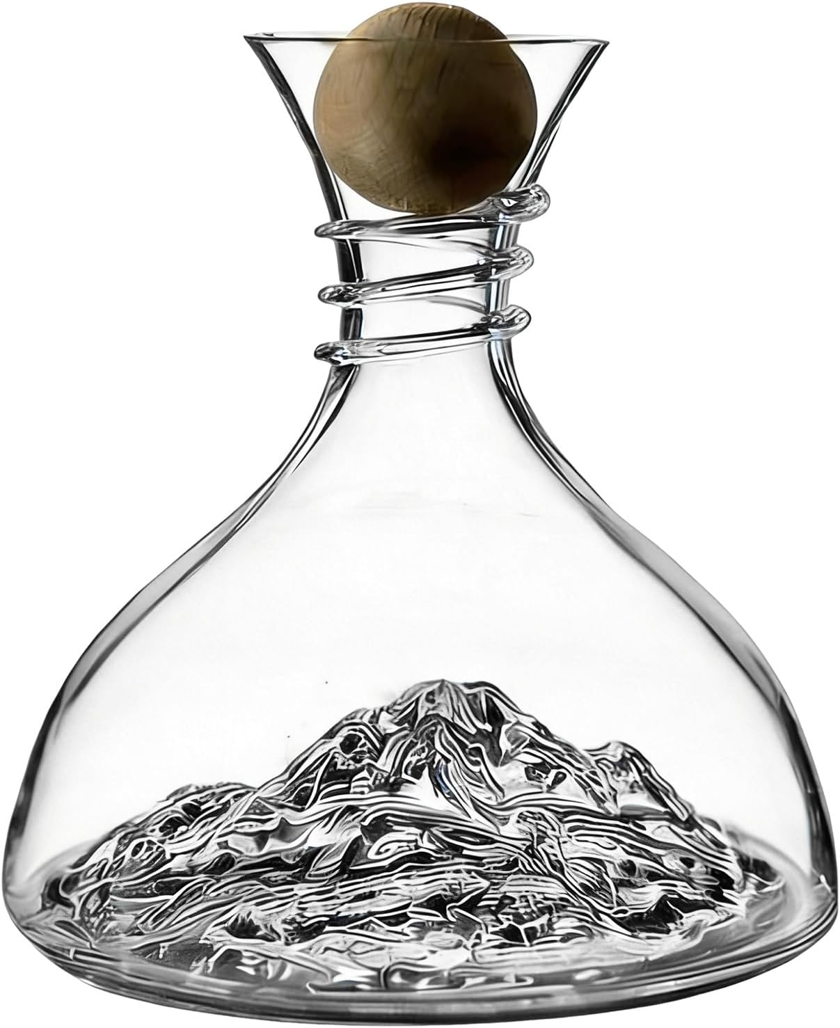 Wine Decanter, 1800ml Large Capacity Glass Serveware for Enhanced Aeration with Elegant crystal clears Design, Premium Wine Aerator Carafe, for Home Restaurant Dinner Party Tasting Event Wedding Bar