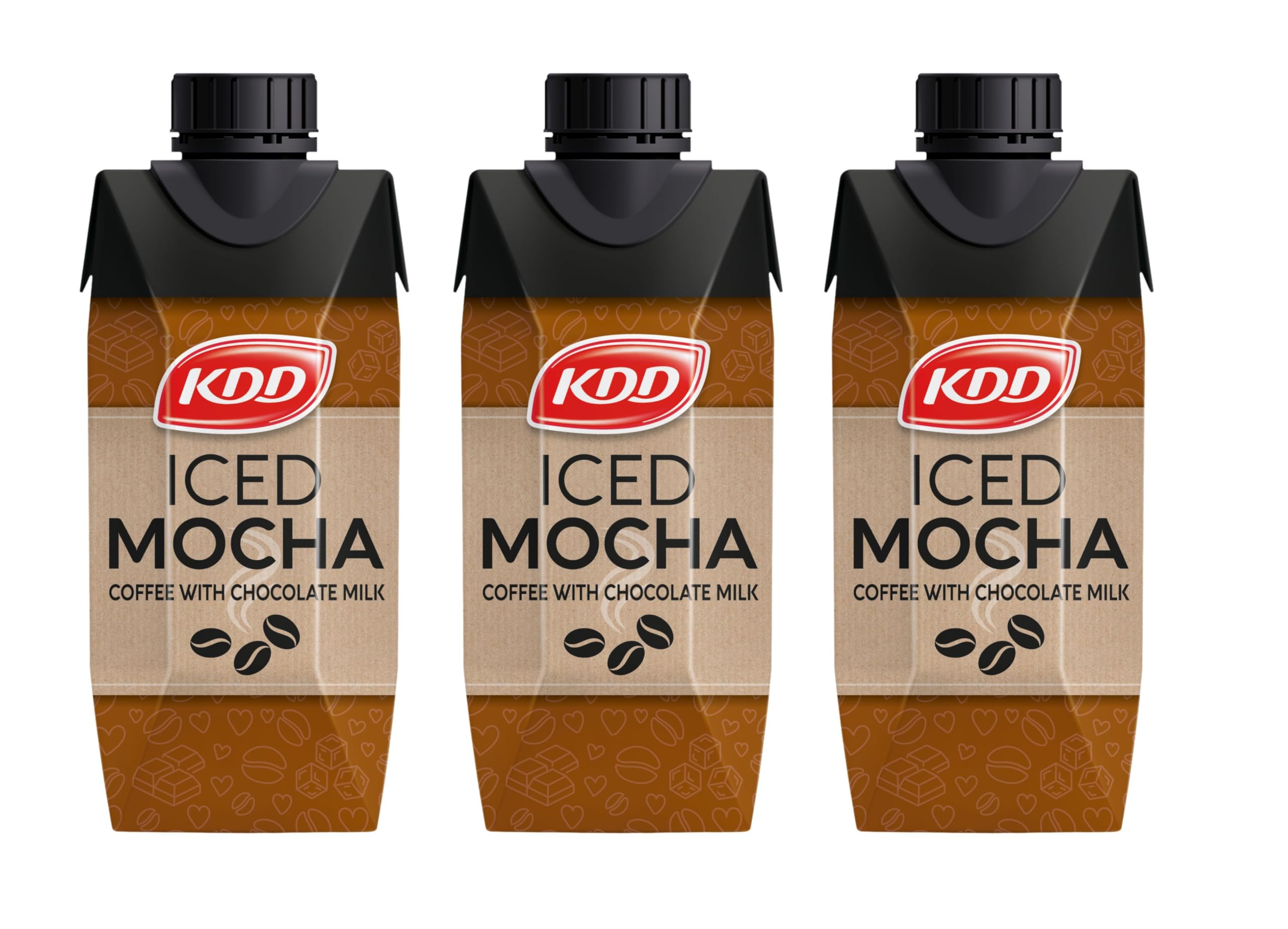 KDD Mocha Iced Drink Coffee with Milk 250 ml 3-Pieces