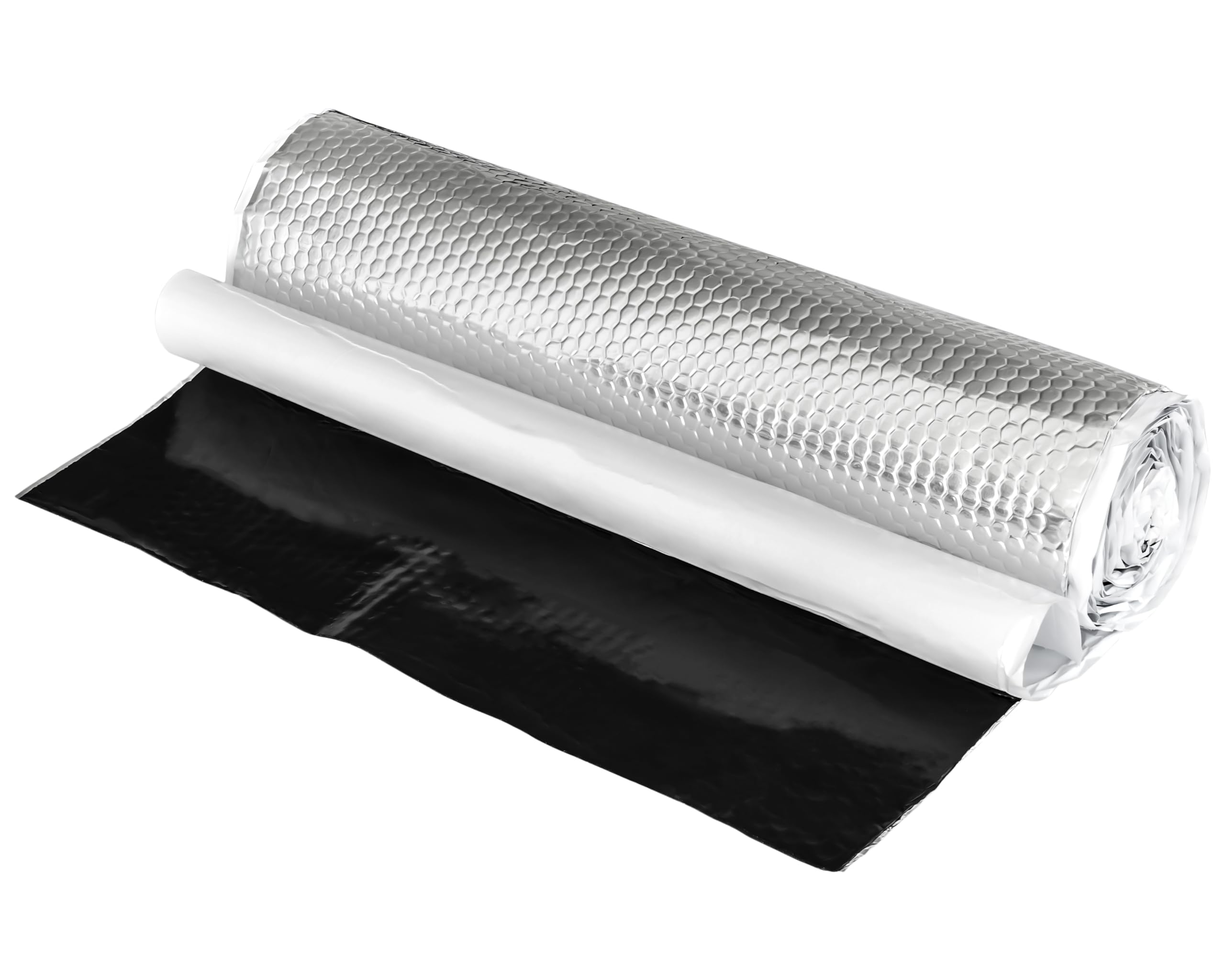 RECAMBO 2 m² Esterilla aislante de ALUBUTYL para aislamiento acústico (2 mm, 50 cm x 400 cm) autoadhesiva Anti Rubor para Coche