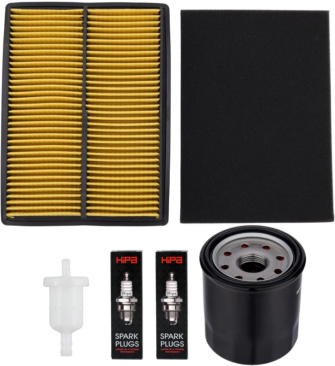Hipa 17210-ZJ1-842 17218-ZJ1-840 Air Filter 15400-PLM-A01PE Oil Filter for Honda GX610 GX620 GX670 18HP 20HP 24HP GX610K1 GX610U1 GX620K1 GX620U1 GX670 GX670U