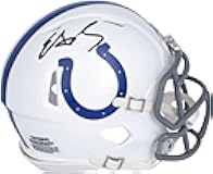 Edgerrin James Indianapolis Colts Autographed Riddell Speed Mini Helmet - Autographed NFL Mini Helmets